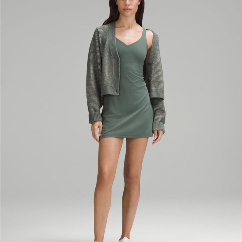 lululemon dark forest green align athleisure dress
